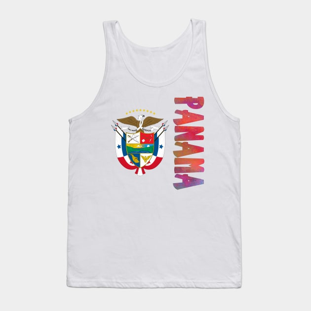 Panama Coat of Arms Design Tank Top by Naves